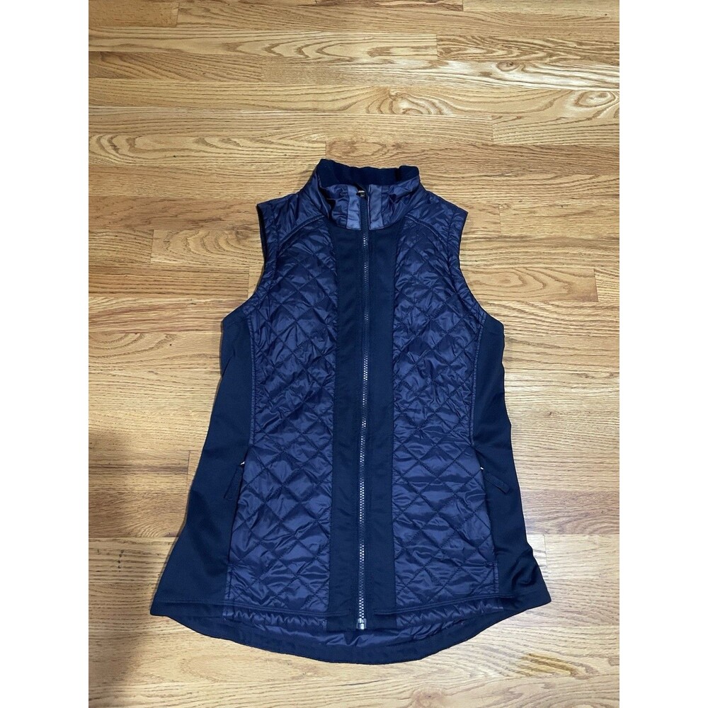 Athleta Quilted Navy Blue Vest really nice vest I just don’t wear it-need space